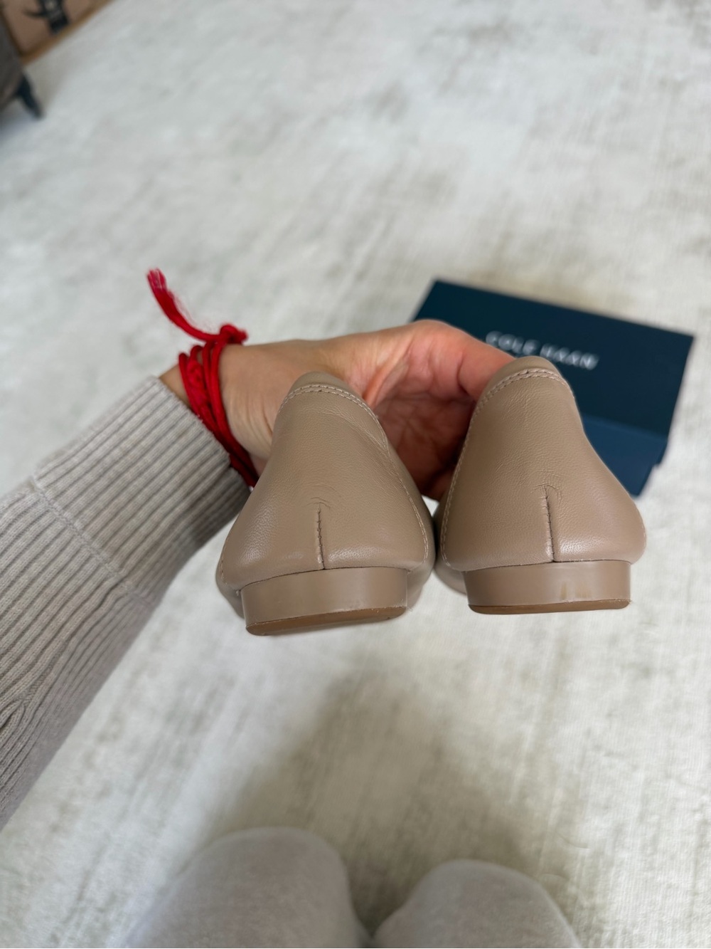 Cole Haan Tali Bow Ballet Flats – Maple Leather Size 7 – New with Box - Picture 7 of 10